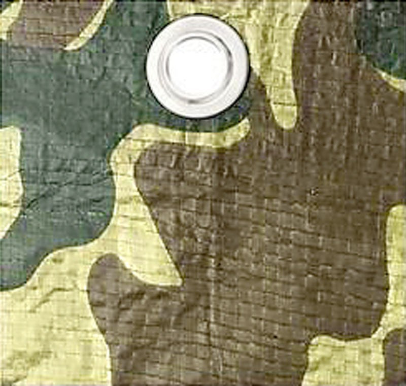 80g/m² Gewebeplane ABDECKPLANE Blache Plane mit Ösen Armee TARNFARBE 3×2m