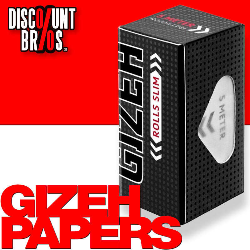 GIZEH Black Rolls Slim Extra Fine Papers Zigarettenpapier 5m×44mm
