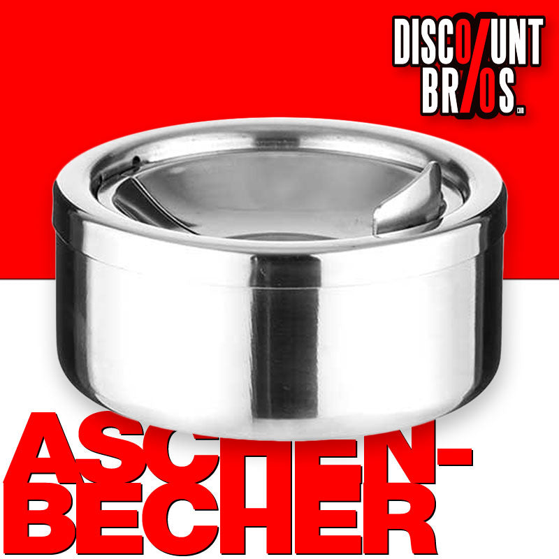 Kippaschenbecher KLAPP-ASCHENBECHER Edelstahl Aschenbecher Ø12cm
