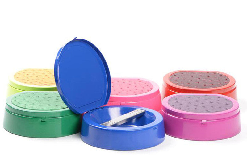 Aschenbecher mit Deckel KLAPP-ASCHENBECHER Ascher in verschiedenen Farben Ø14cm