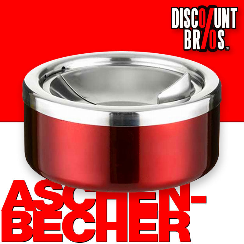 Kippaschenbecher KLAPP-ASCHENBECHER Edelstahl Aschenbecher Ø12cm
