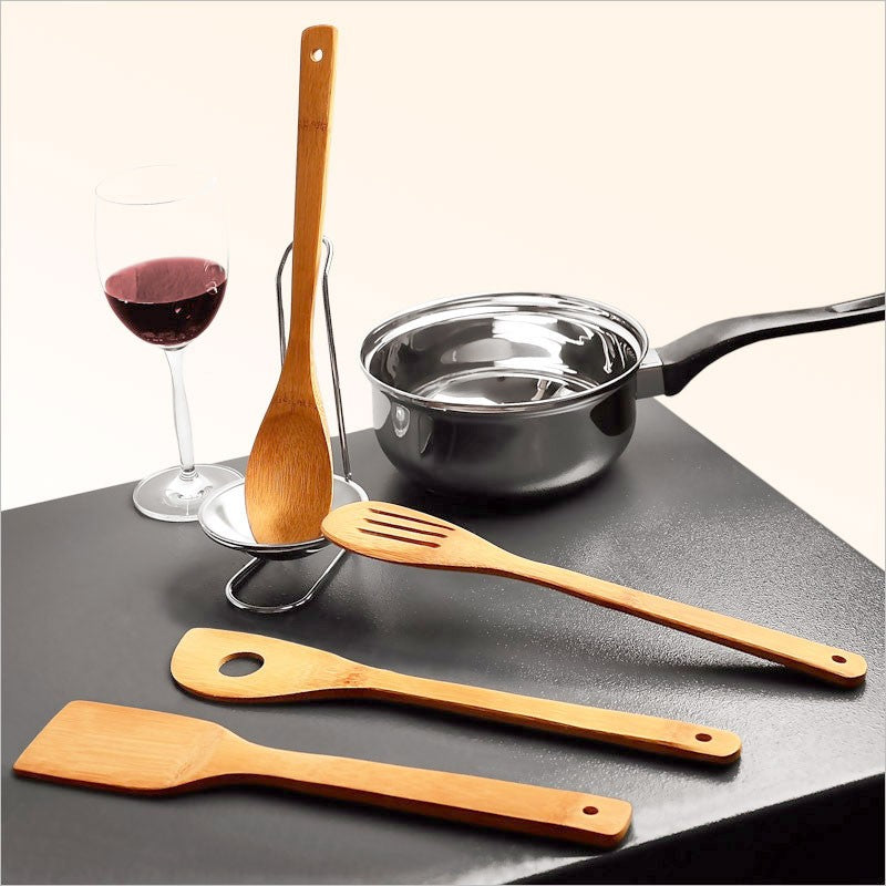 Küchenhelfer KOCHLÖFFEL aus Bambus Holz 4er Set