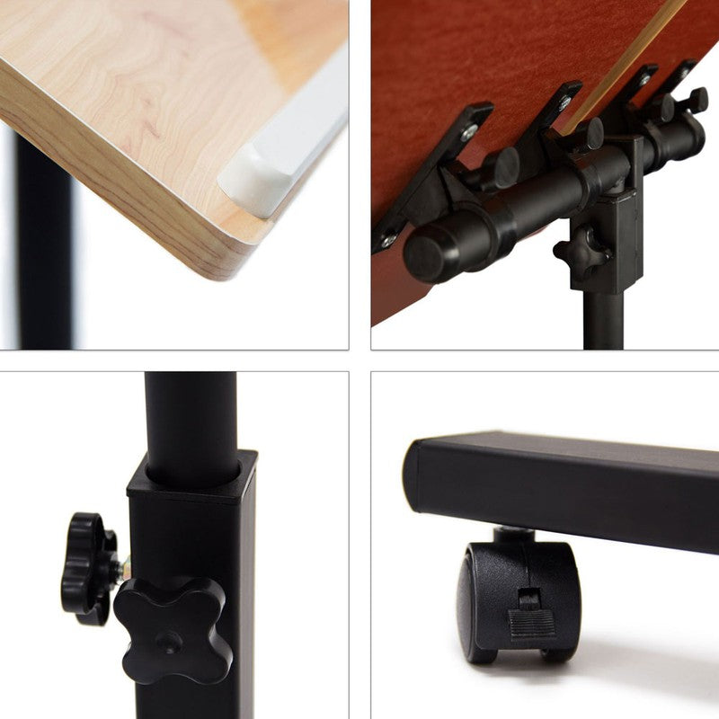 Mobiler Beistelltisch LAPTOPTISCH II Stehtisch Stehpult Notebooktisch EICHE