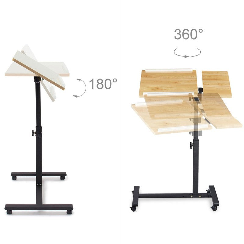 Mobiler Beistelltisch LAPTOPTISCH II Stehtisch Stehpult Notebooktisch EICHE