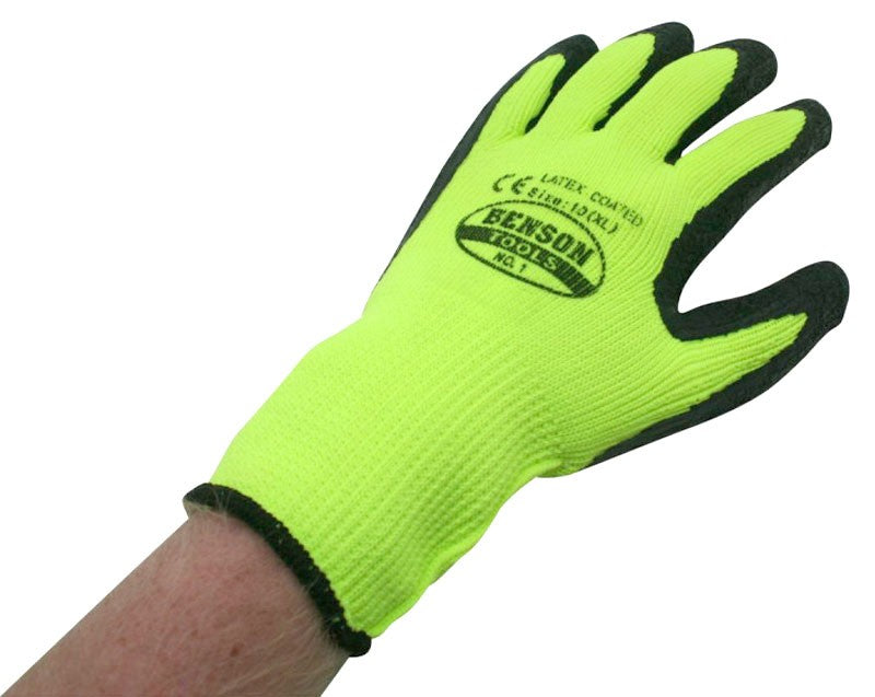 Arbeitshandschuhe HANDSCHUHE Latex beschichtet Riggerhandschuhe GRÜN Gr. 10 XL