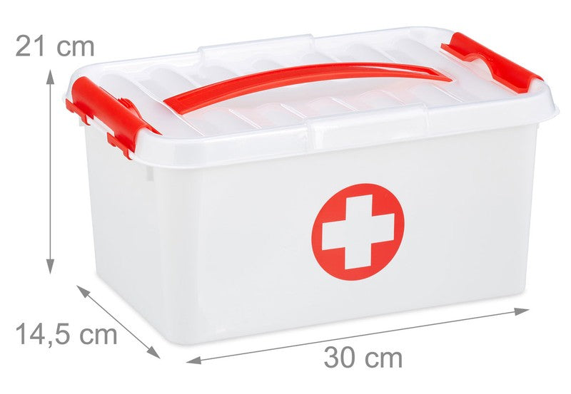 Medizinbox ERSTE HILFE KOFFER Arzneikasten Medizinkasten aus Kunststoff