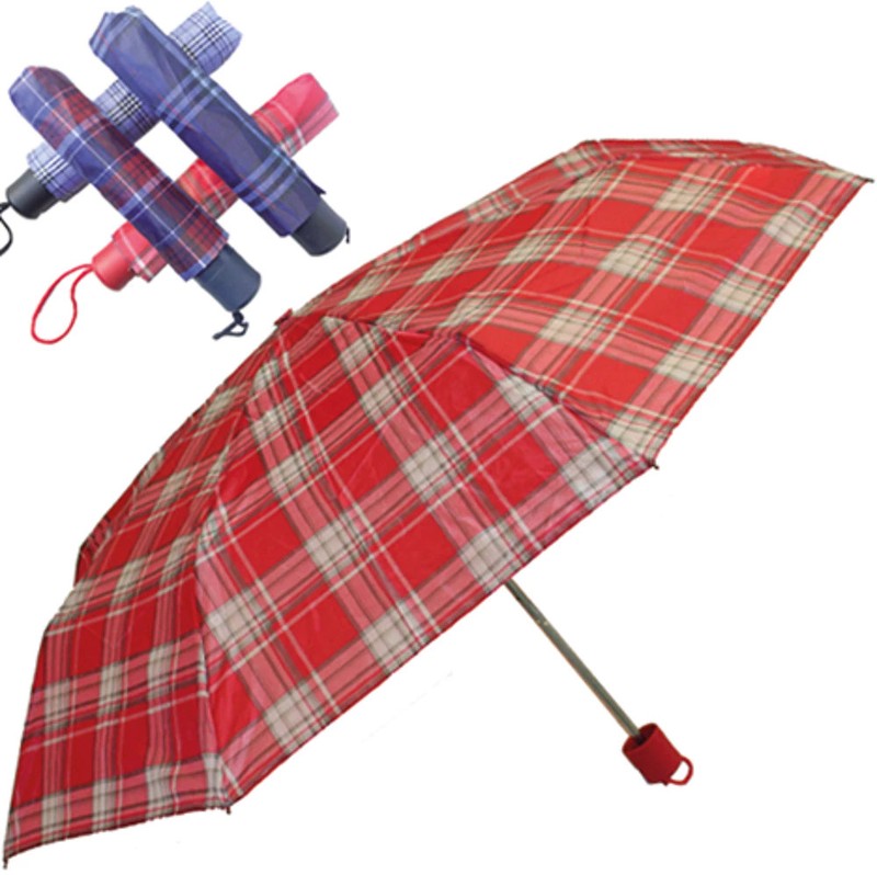 Mini Notfall REGENSCHIRM Taschen-Regenschirm GEMUSTERT Ø100cm