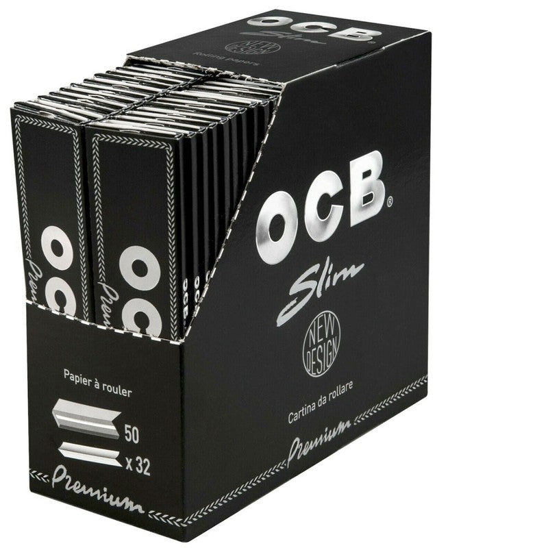 OCB PREMIUM King Size Papers Black Schwarz Zigarettenpapier 32 Blatt 109×44mm