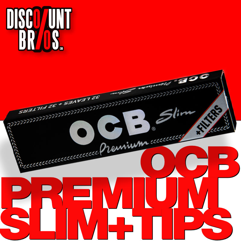 OCB PREMIUM Slim + Filter Black Papers Zigarettenpapier