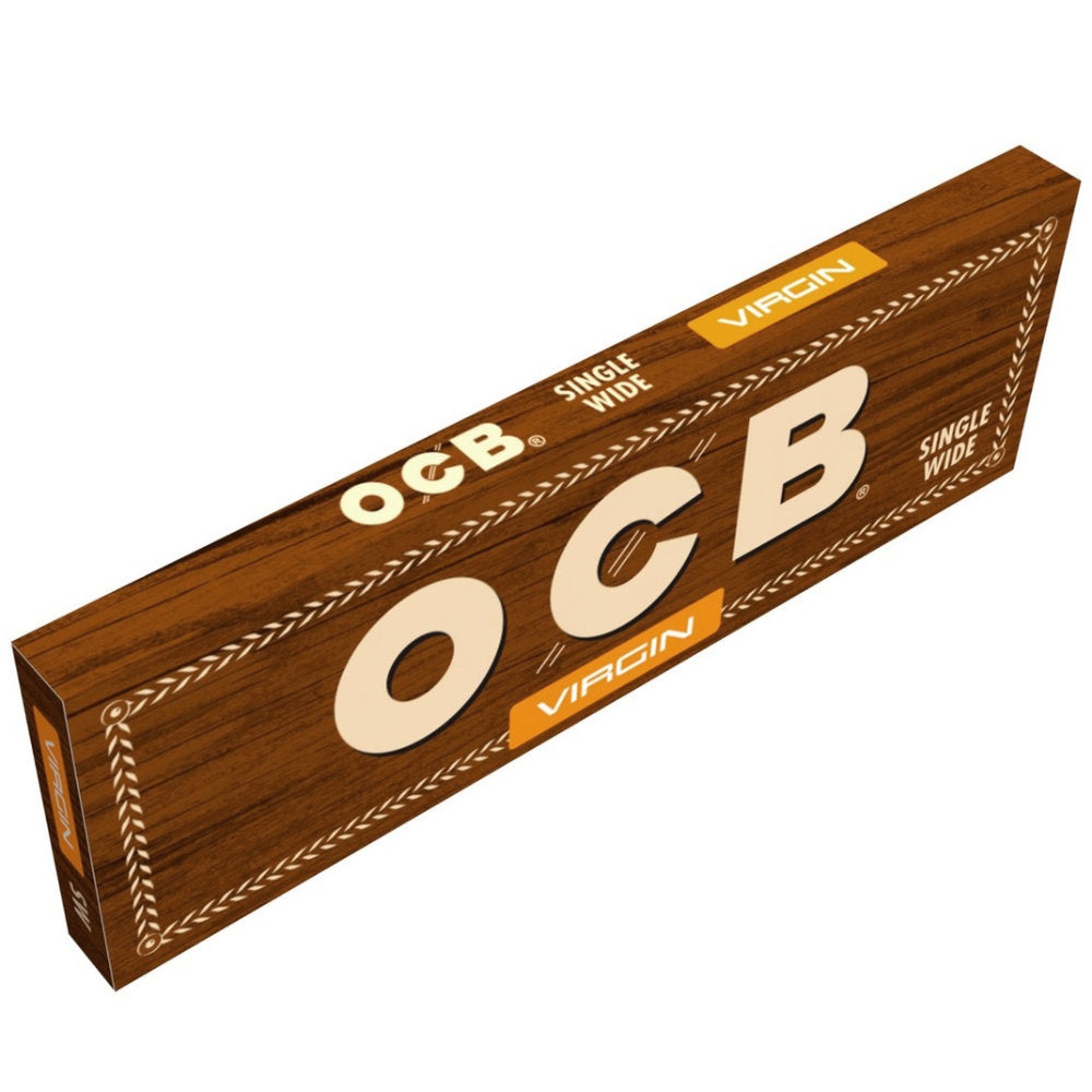 Superdünne, ungebleichte OCB VIRGIN KURZ Unbleached Papers Zigarettenpapier 50 Blatt 70×36mm