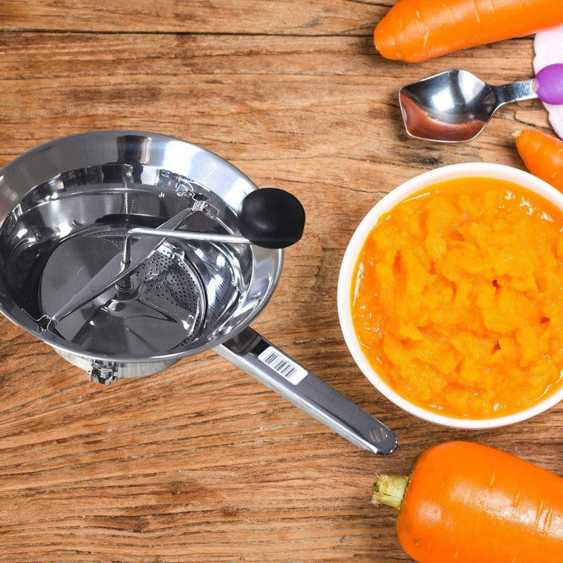 Passevite PASSIERMÜHLE Edelstahl mit 3 Siebeinsätzen gefertigt in Italien