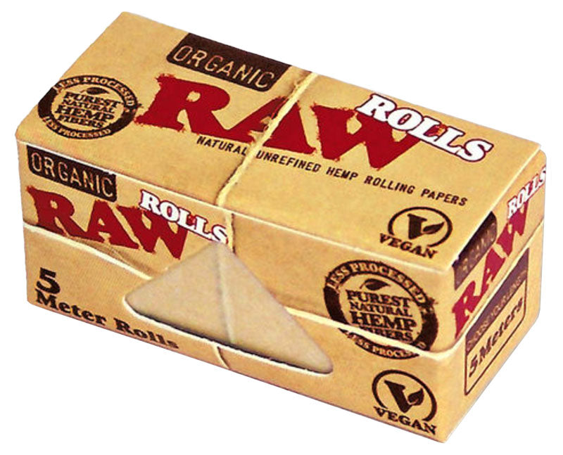 RAW Organic King Size Rolls Papers Rolle 5m Zigarettenpapier 5m×53mm