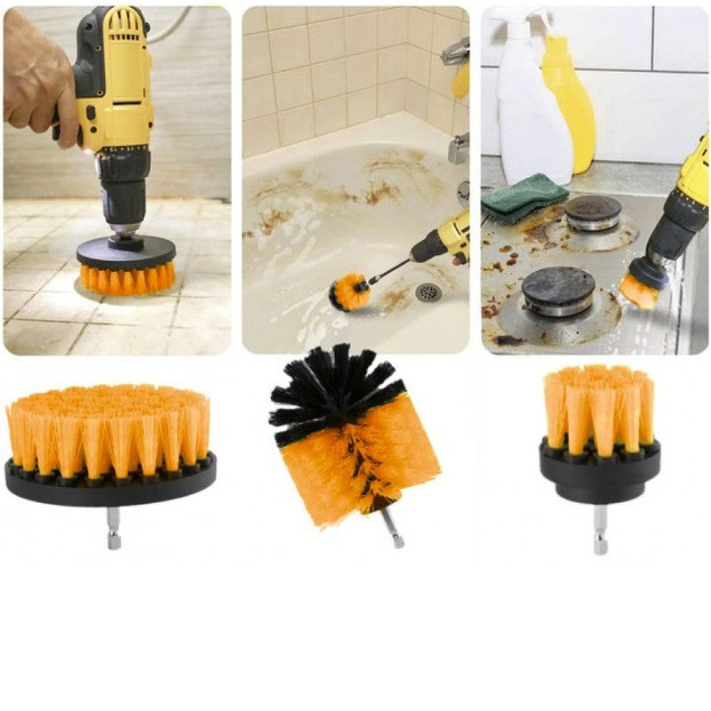 Power-Bürsten-Set REINIGUNGS- + POLIER-SET für Bohrmaschinen + Akkuschrauber 22-tlg.