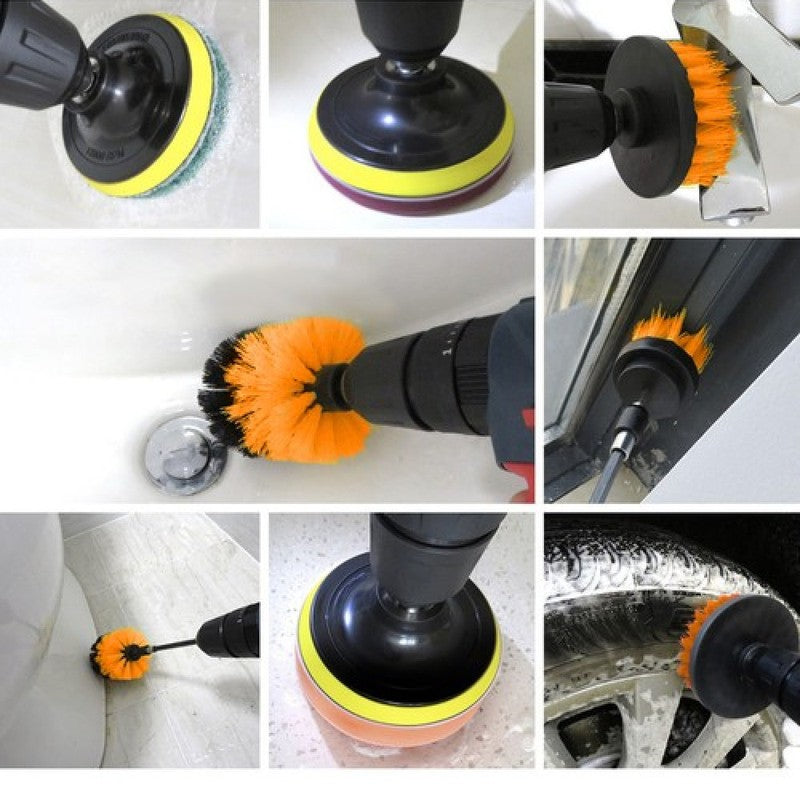 Power-Bürsten-Set REINIGUNGS- + POLIER-SET für Bohrmaschinen + Akkuschrauber 22-tlg.