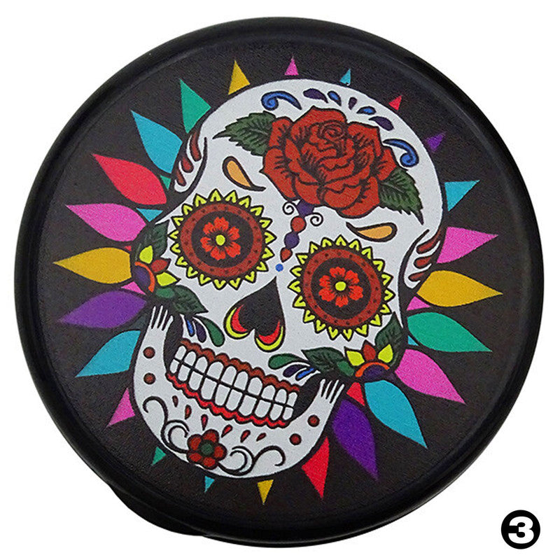 6 Stk. Champ SKULL AUTO-ASCHENBECHER Aschenbecher für Getränkehalter mit Deckel und LED Licht im Totenkopf Design TRAY