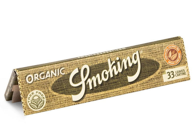 10 × SMOKING Organic Hemp King Size Papers 10 × 33 Blatt Zigarettenpapier