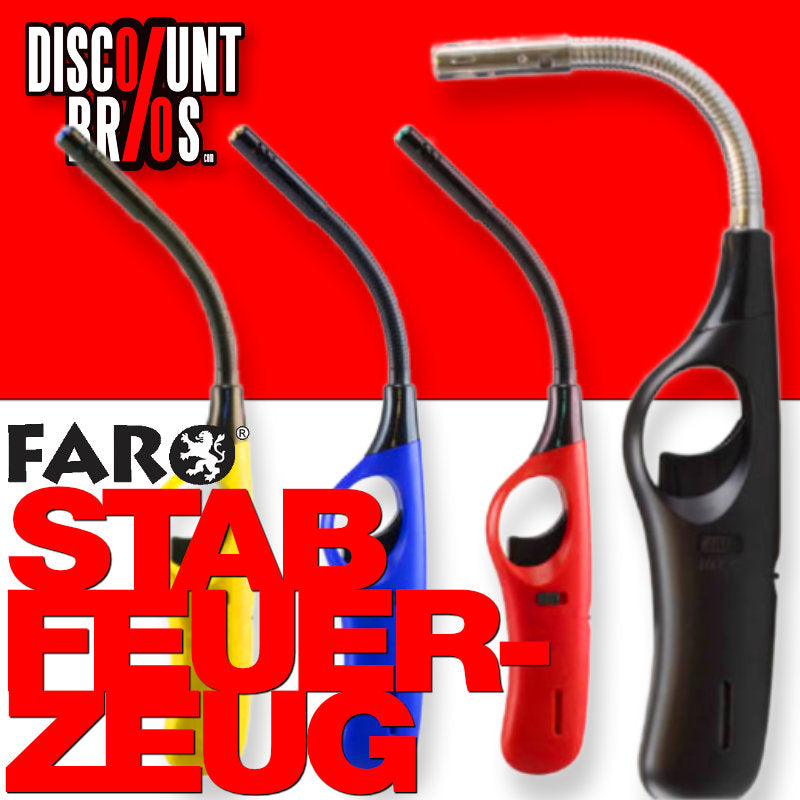 Flexibles Jet Flame Feuerzeug STABFEUERZEUG Classic Turbo von FARO 285mm