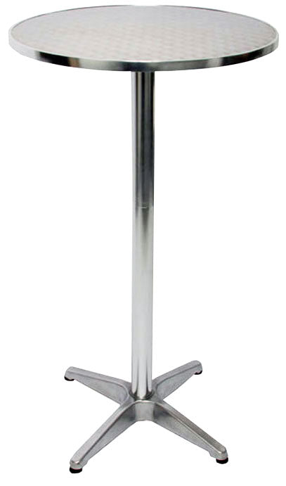 Kippbarer STEHTISCH Bistrotisch Gartentisch aus Aluminium und Edelstahl