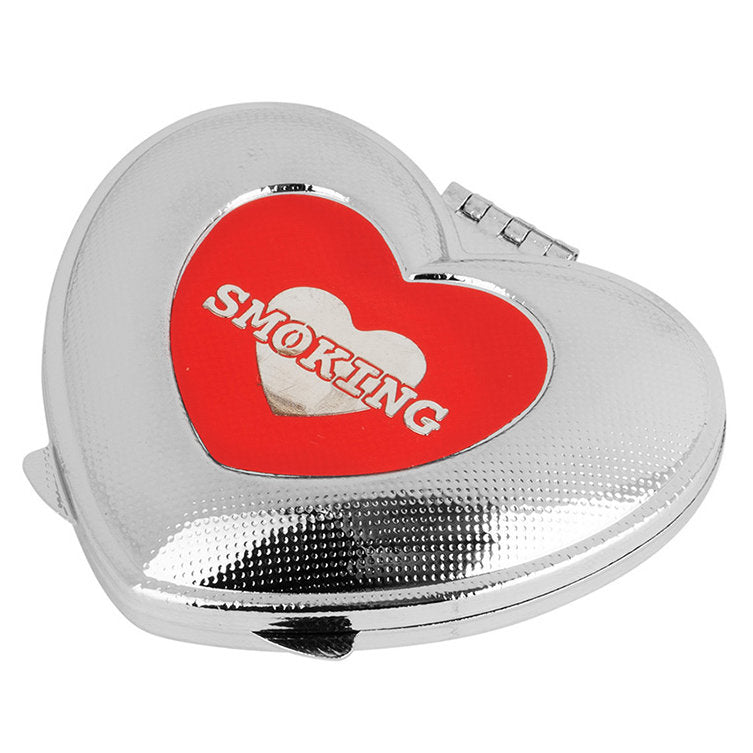 Feldaschenbecher MINI TASCHEN ASCHENBECHER Metall Heart Herzform SUJETS