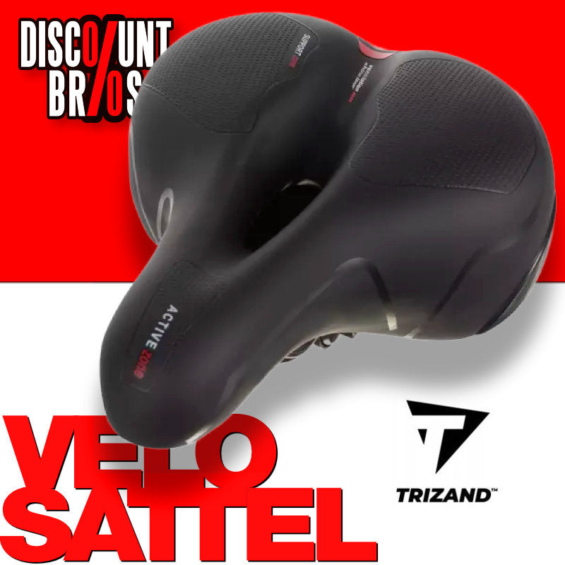 Komfort E-BIKE VELO SATTEL Fahrradsattel Velosattel SCHWARZ