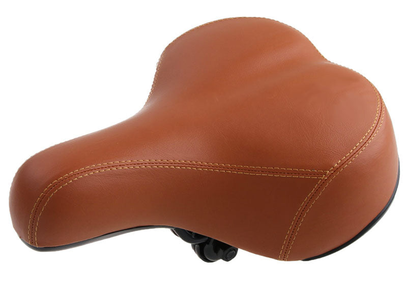 Komfort VELO SATTEL Fahrradsattel Velosattel mit Doppelfeder BRAUN