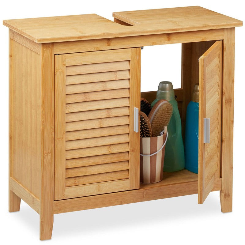 Waschbeckenunterschrank Waschbeckenschrank aus Bambusholz