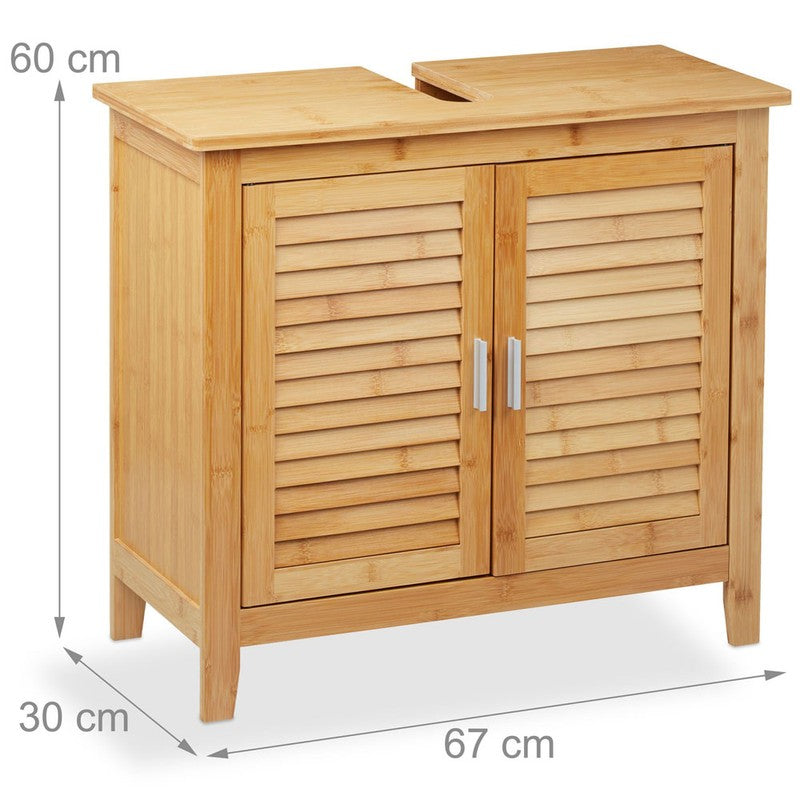 Waschbeckenunterschrank Waschbeckenschrank aus Bambusholz