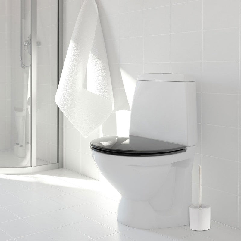 Toilettenbürste WC-BÜRSTE mit Halter WC-Garnitur KERAMIK WEISS