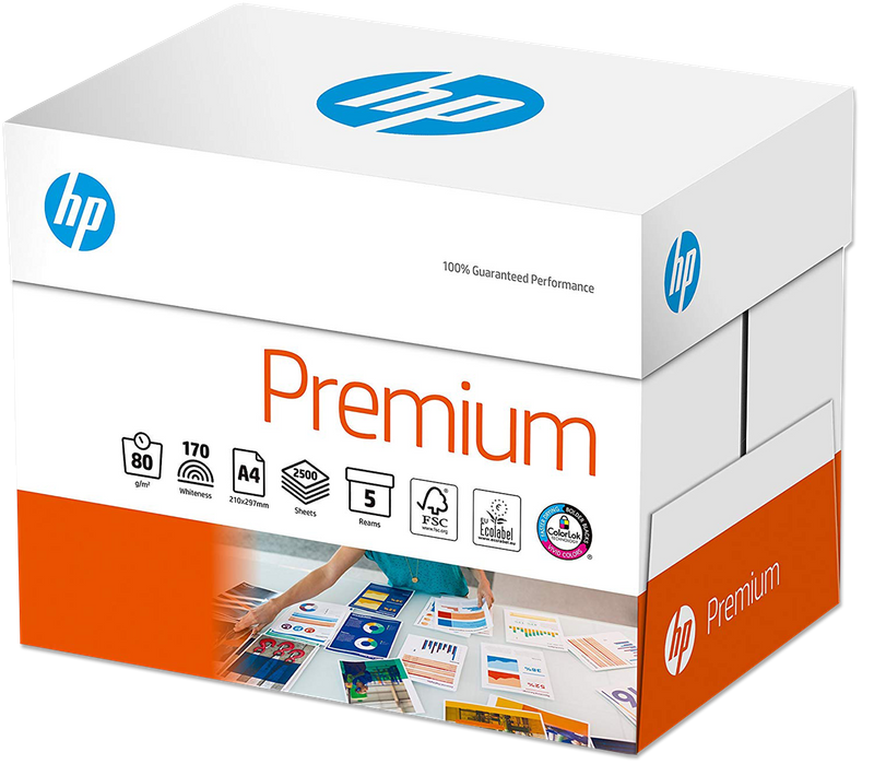 2500 Blatt HP CHP850 Premium KOPIERPAPIER BrightWhite Laser- + Inkjet-Papier, A4 80g/m² (ehemals CHP710, CHP210 & CHP225)