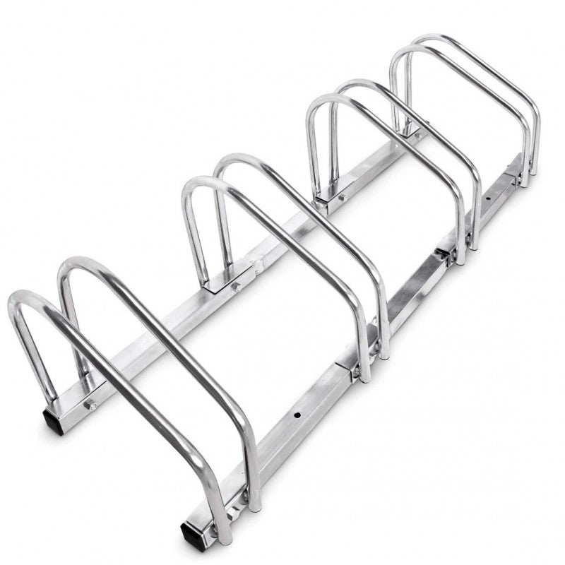 4-er VELOSTÄNDER verchromt Fahrradständer für Boden- & Wandmontage