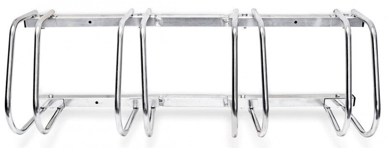 4-er VELOSTÄNDER verchromt Fahrradständer für Boden- & Wandmontage