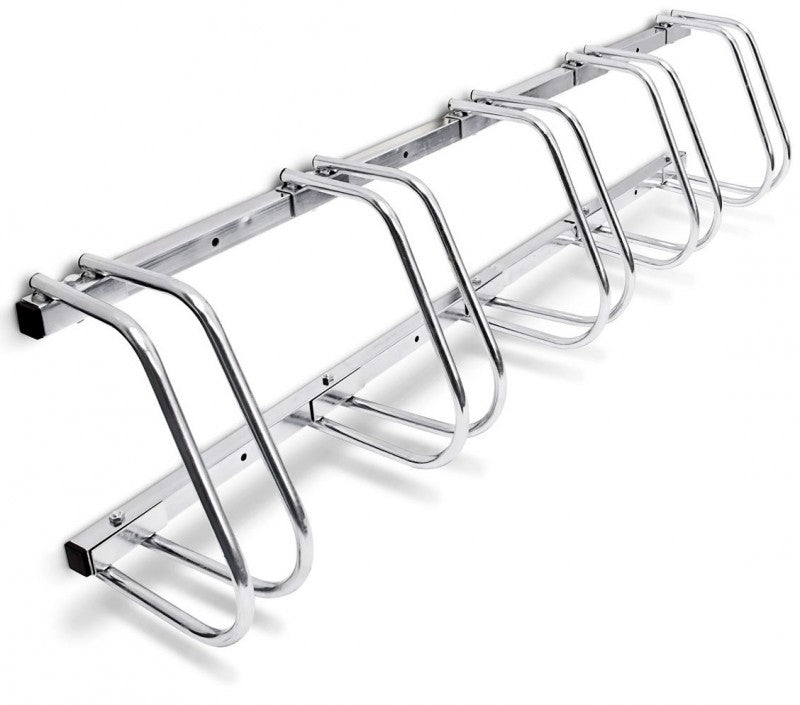 5-er VELOSTÄNDER verchromt Fahrradständer für Boden- & Wandmontage