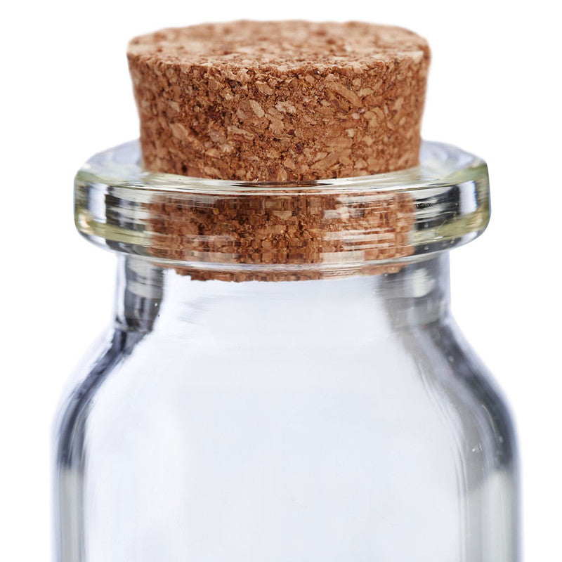 Mini GLASFLASCHEN Glasfläschchen Flasche mit KORKEN 60er-Set 10ml