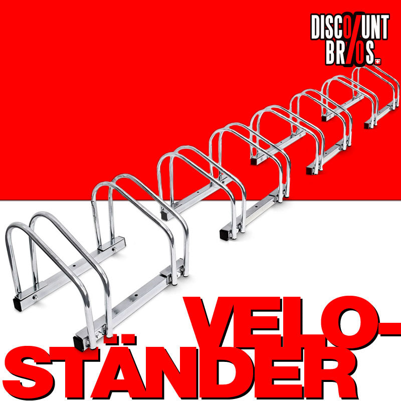 8-er VELOSTÄNDER Fahrradständer für Boden- & Wandmontage (4×2er)
