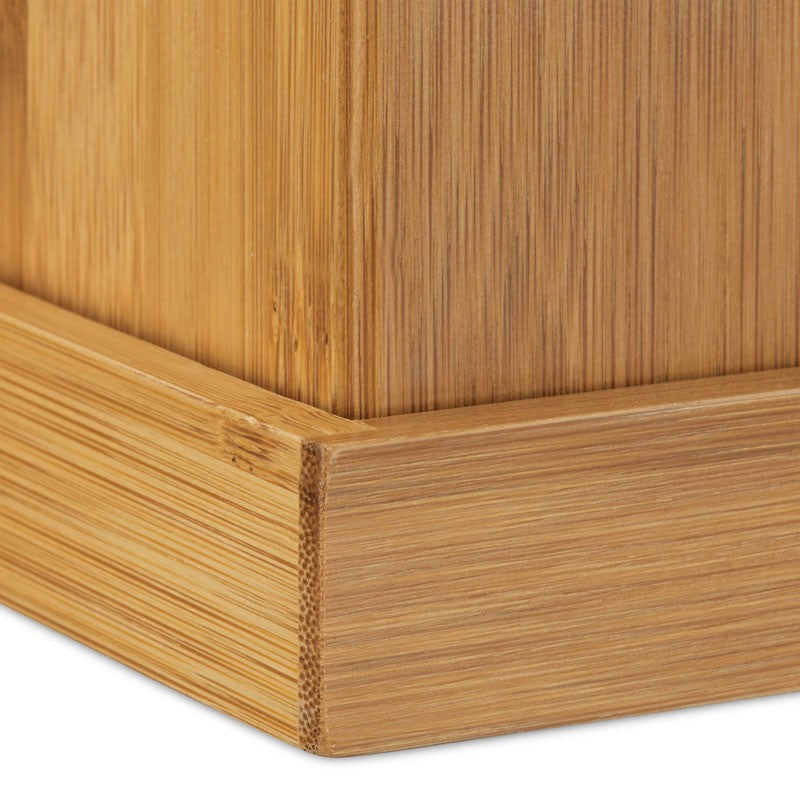 Bambus Waschtisch- BAD-SET Bad Accessoires Set mit Seifenspender 4tlg.