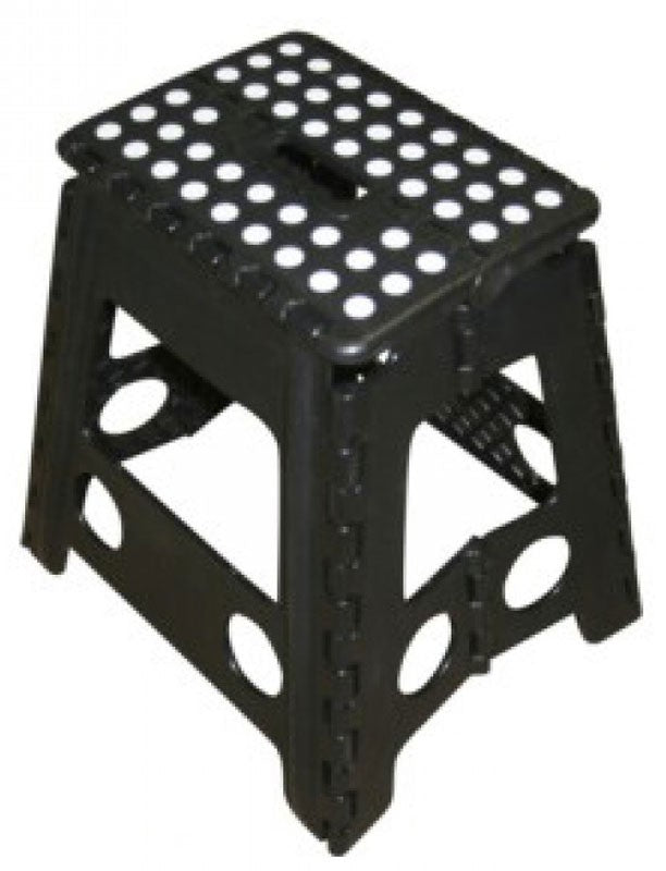 Klappbarer Hocker KLAPPTRITT Klapphocker SCHWARZ -120kg