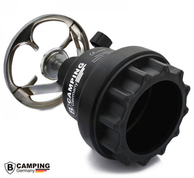 B-CAMPING Campingkocher Butan GASKOCHER Metall SCHWARZ oder ROT