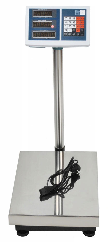 Digitale PAKETWAAGE Lager Industriewaage Plattformwaage Waage mit Akku bis 100kg