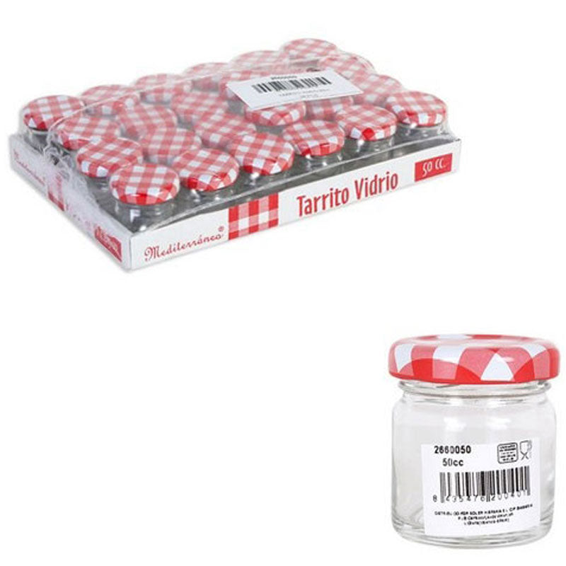 10er-Set 50ml EINMACHGLÄSER Einmachglas Konfitürenglas GLAS RUND