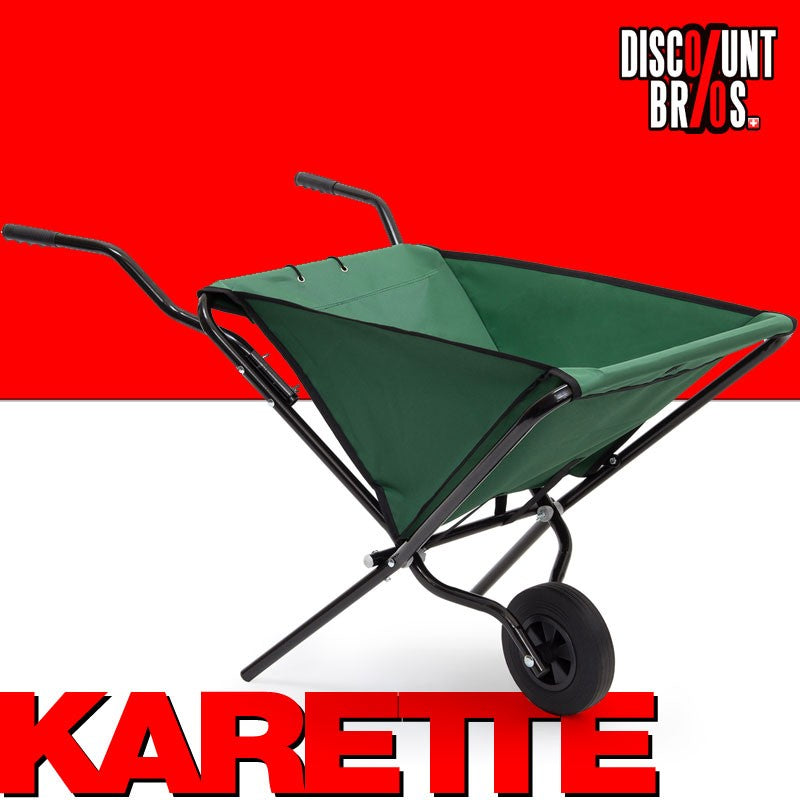 Garette KARRETTE Schubkarre faltbar GRÜN