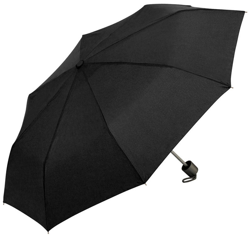 Mini Notfall REGENSCHIRM Taschen-Regenschirm SCHWARZ