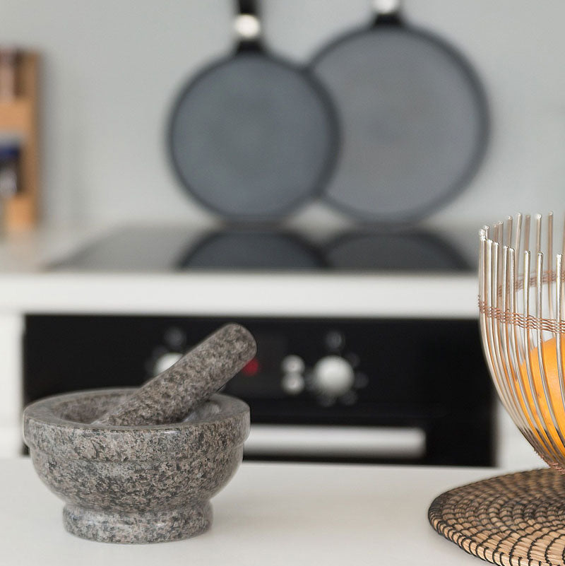 XL MÖRSER mit Stössel aus Granit Stein Ø16,5cm