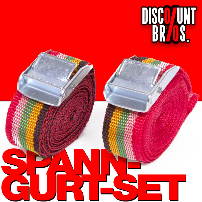 Gepäckgurt SPANNGURT Zurrgurt 2,5m 2er Set