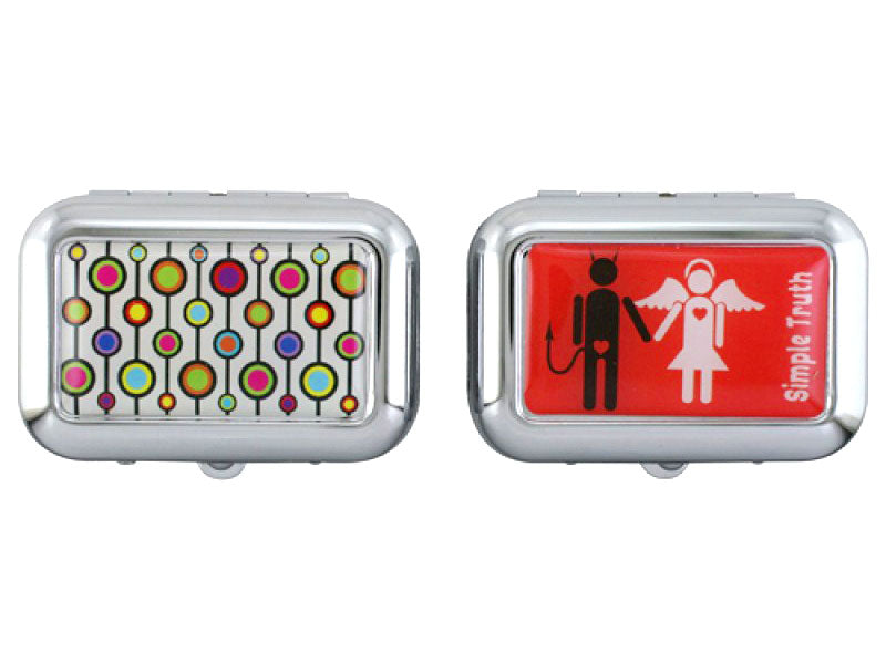 Feldaschenbecher MINI TASCHEN ASCHENBECHER Metall Rechteckig SUJETS