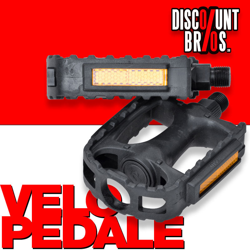 City VELO PEDALEN-SET Fahrrad Pedalset SCHWARZ