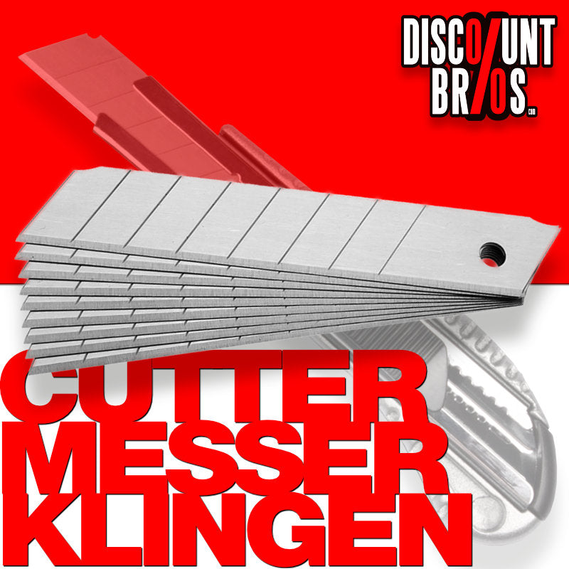 10 Stk. Ersatz-MESSERKLINGEN für Teppichmesser Cuttermesser