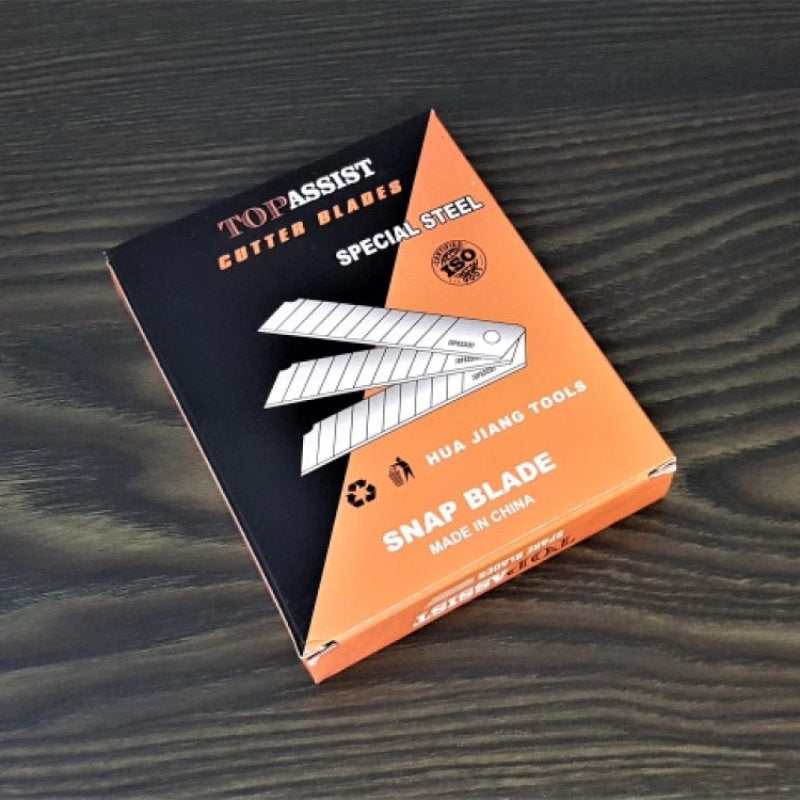 10 Stk. Ersatz-MESSERKLINGEN für Teppichmesser Cuttermesser