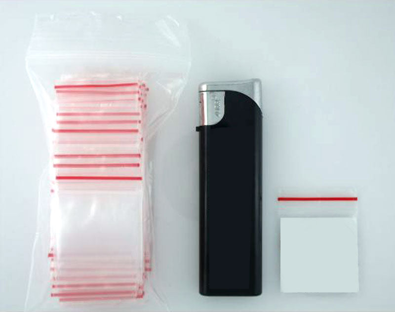 100 Stk. 30×30mm Druckverschlussbeutel MINI-GRIP TopGrip Zip-Beutel Vorratsbeutel Beutel Verpackung TRANSPARENT