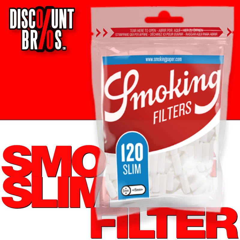 120 Stk. SMOKING Filter Tips SLIM Wattefilter