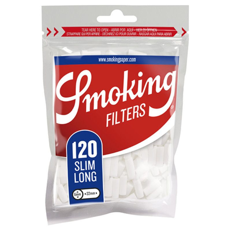 120 Stk. SMOKING Filter Tips SLIM LONG Wattefilter 6/22mm